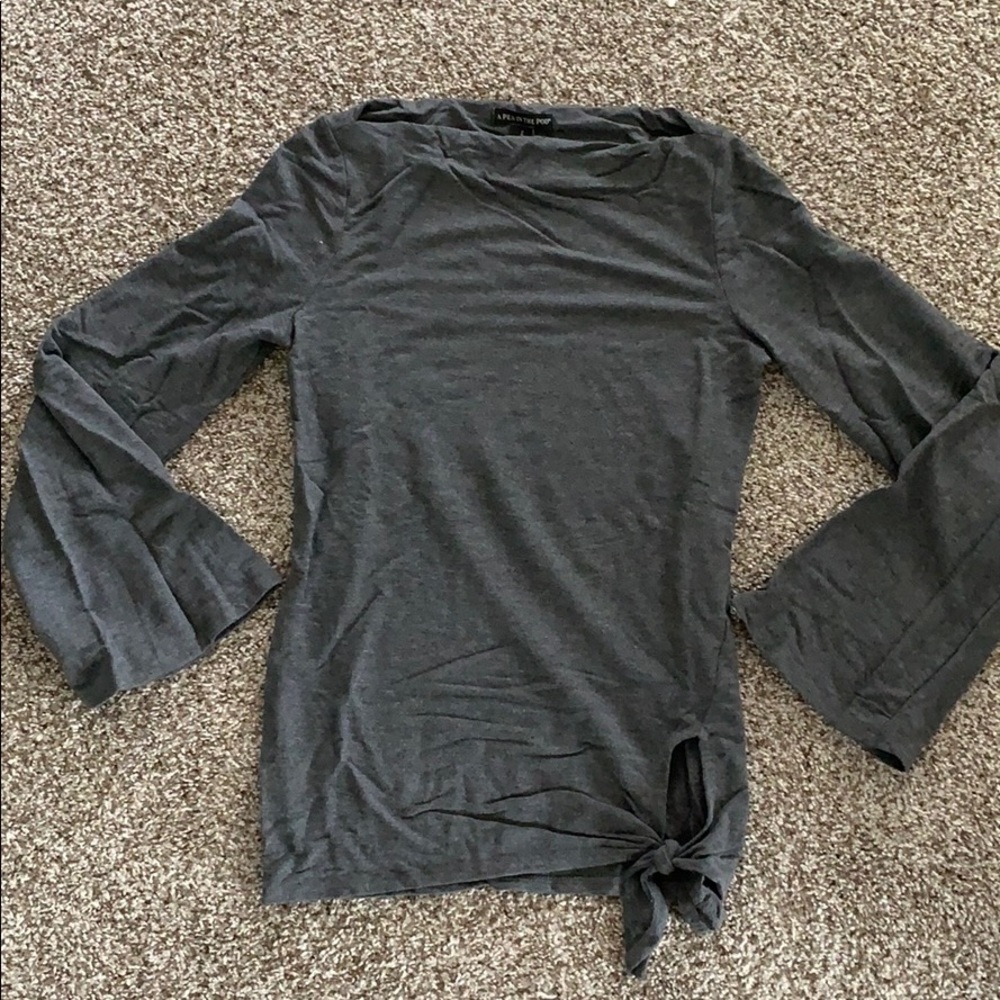 Grey maternity top